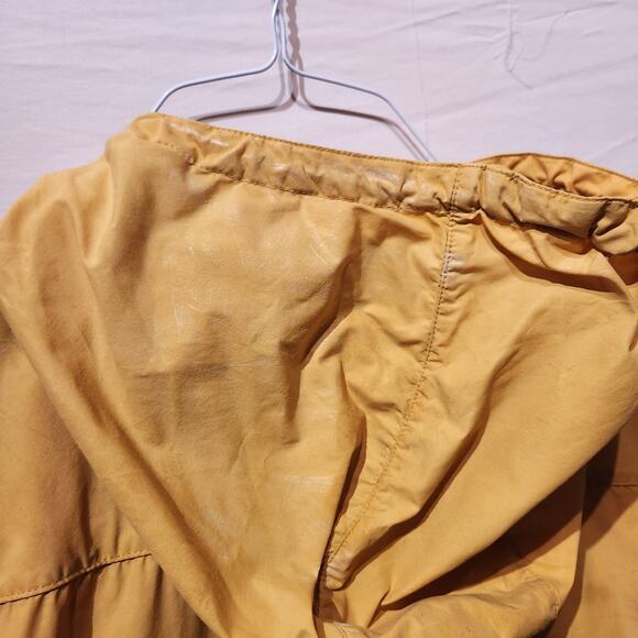 Fjällräven 'Fjallraven' Men's Sz L High Coast Wind Jacket Ochre Yellow Rain Coat - Picture 11 of 13
